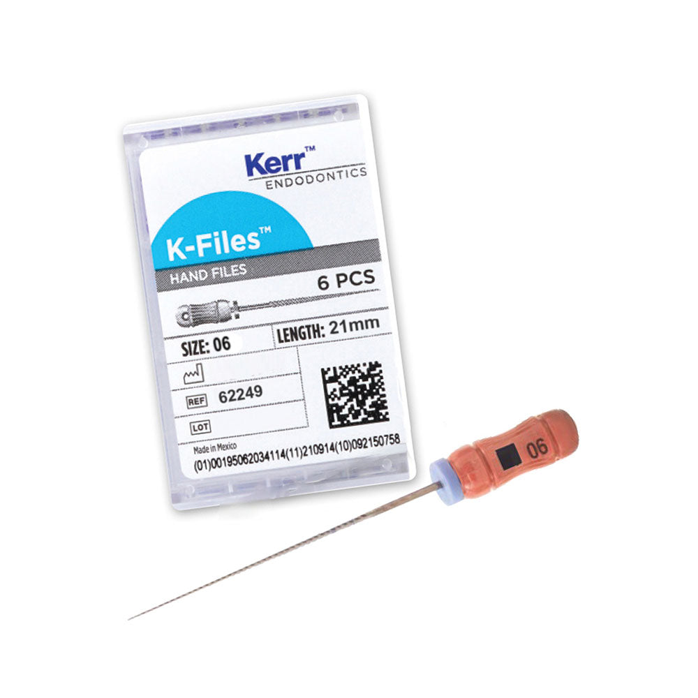 Kerr Endodontics K-Files 21mm #06 6/Box