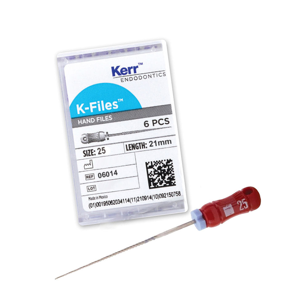 Kerr Endodontics K-Files 21mm #25 6/Box