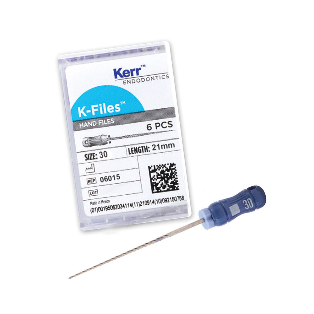 Kerr Endodontics K-Files 21mm #30 6/Box