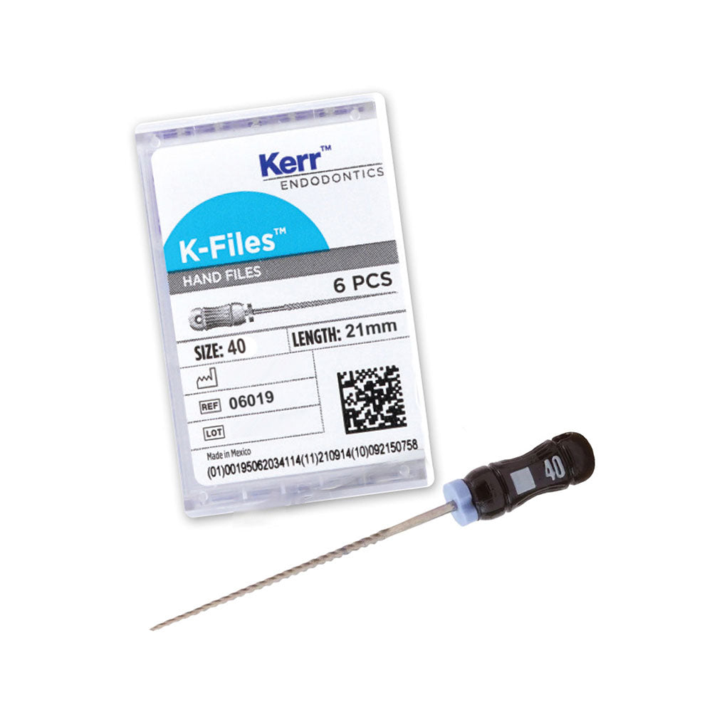Kerr Endodontics K-Files 21mm #40 6/Box