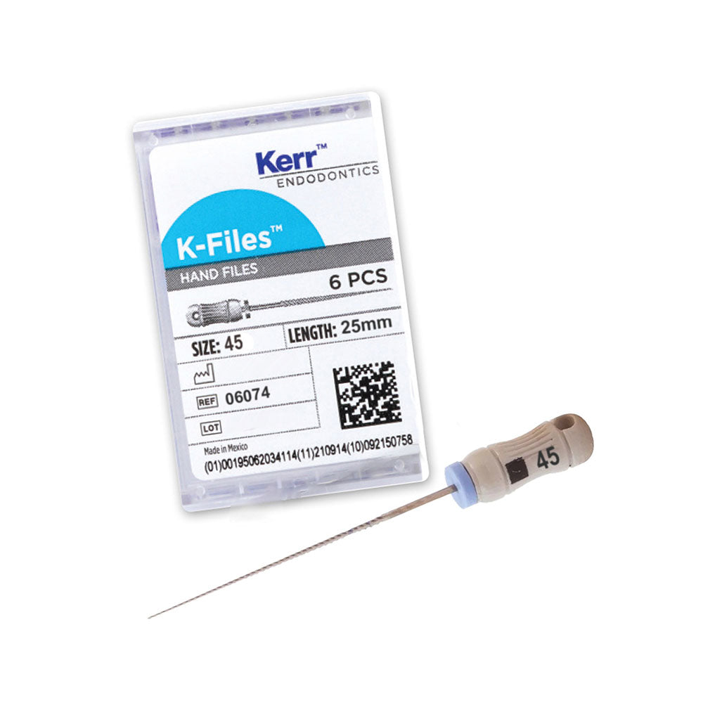 Kerr Endodontics K-Files 21mm #45 6/Box