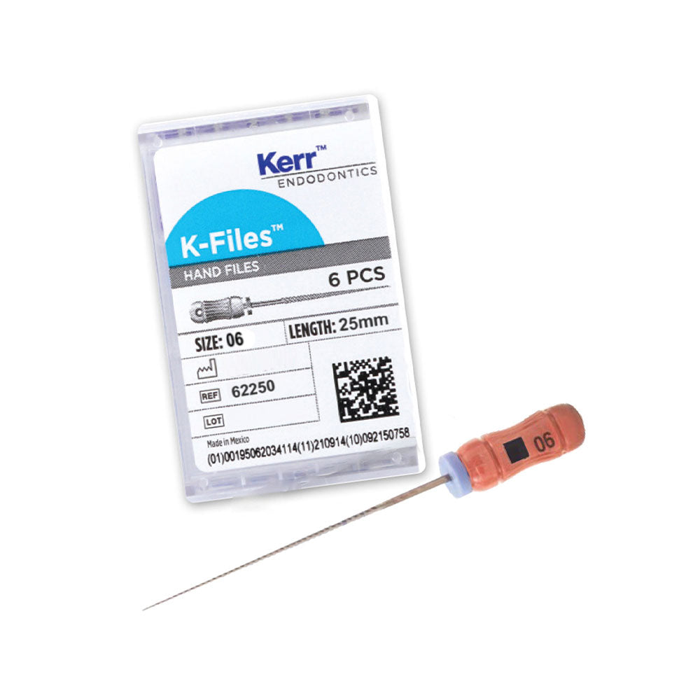 Kerr Endodontics K-Files 25mm #06 6/Box