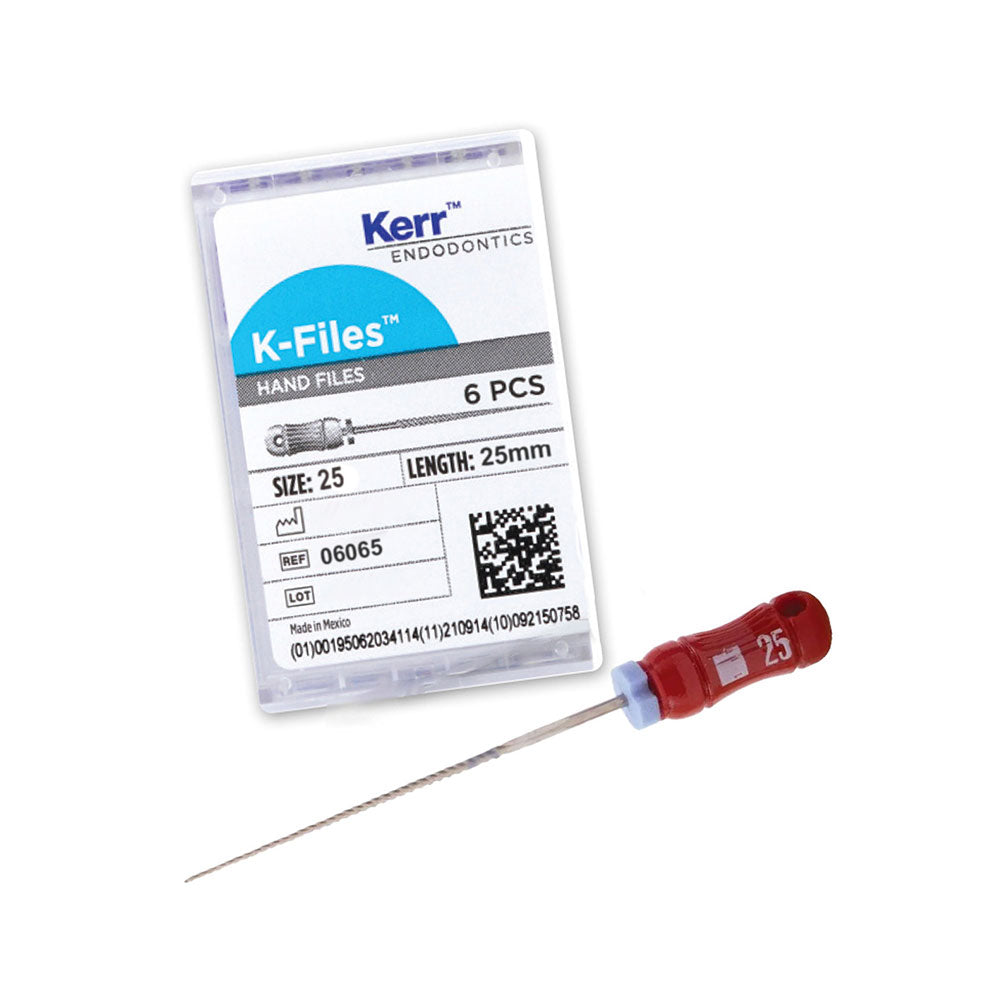 Kerr Endodontics K-Files 25mm #25 6/Box