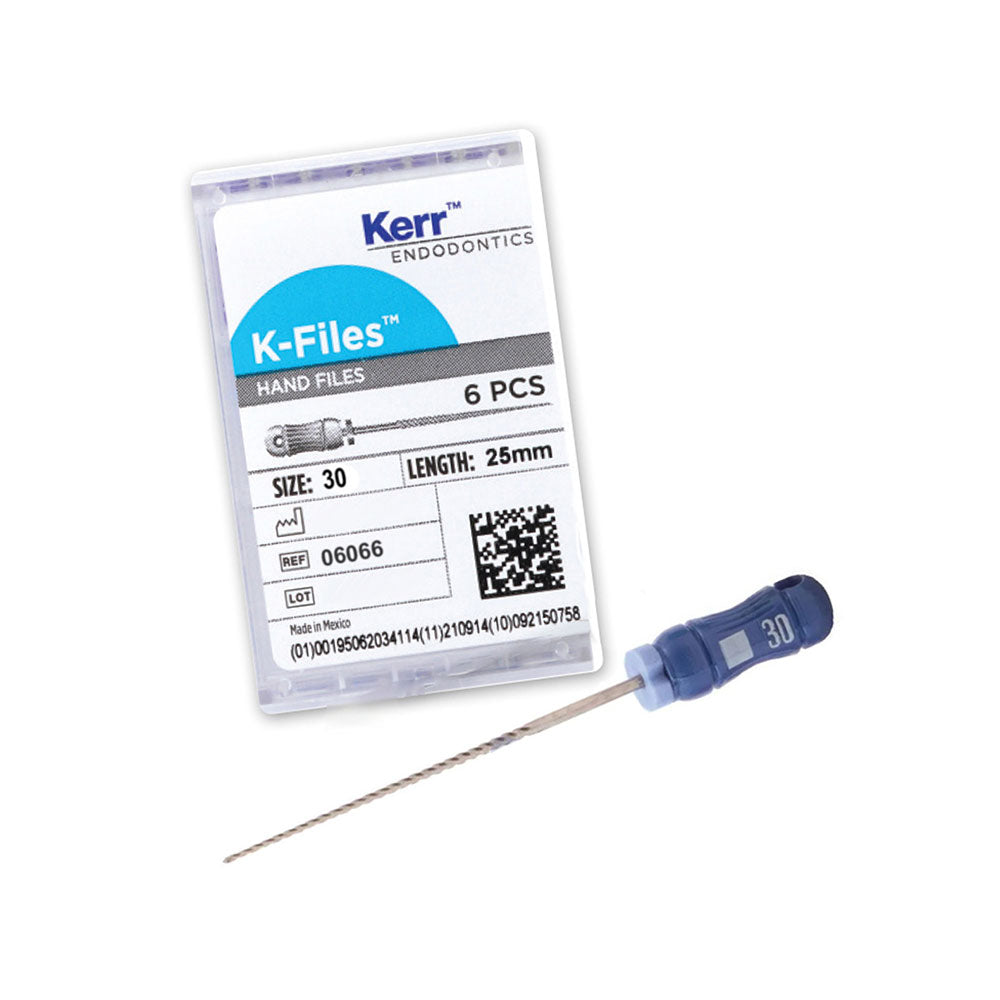 Kerr Endodontics K-Files 25mm #30 6/Box