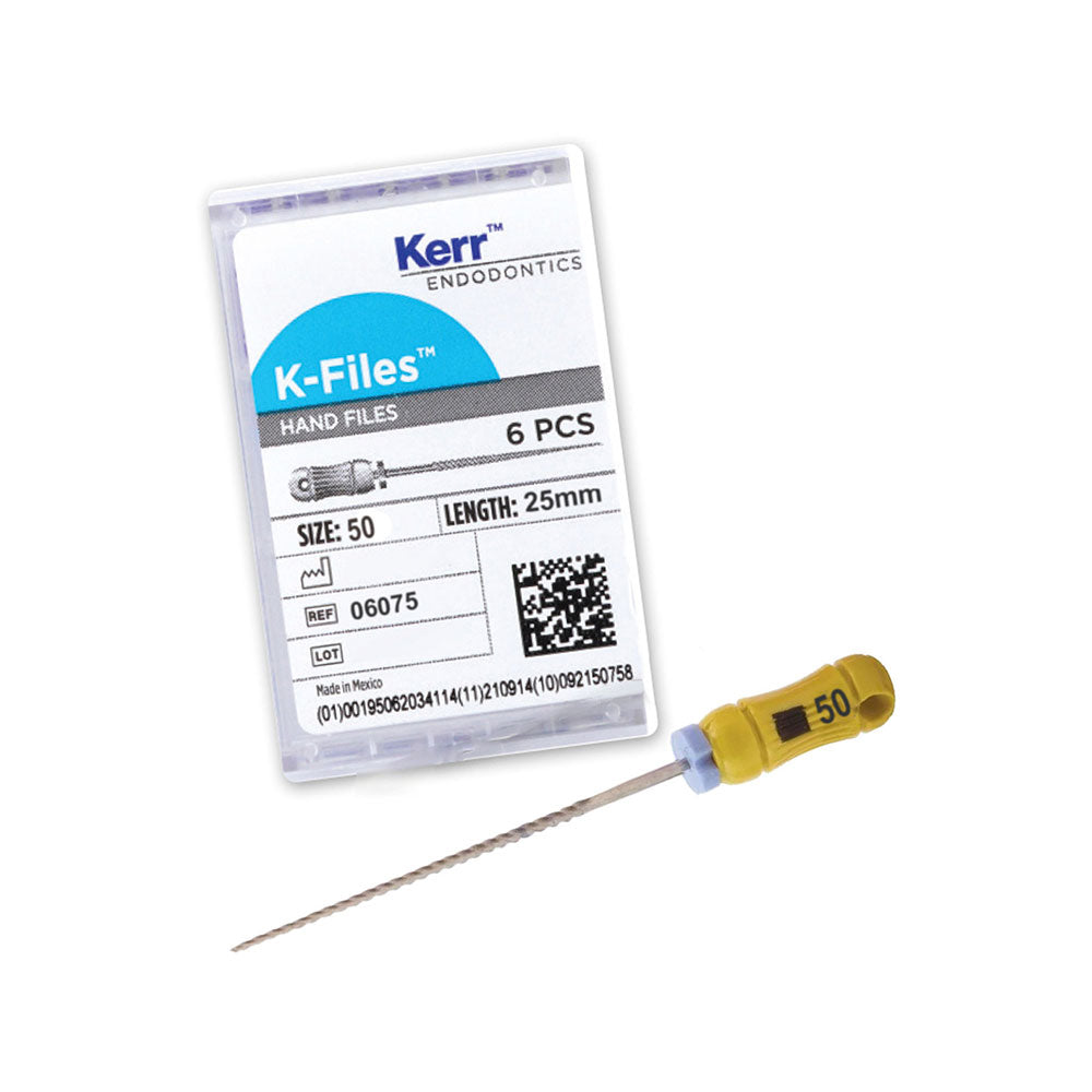 Kerr Endodontics K-Files 25mm #50 6/Box