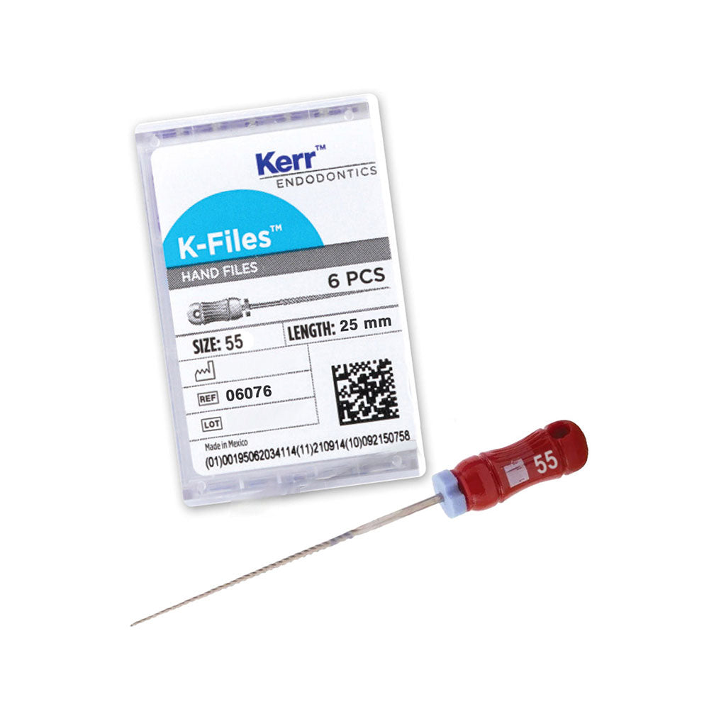 Kerr Endodontics K-Files 25mm #55 6/Box