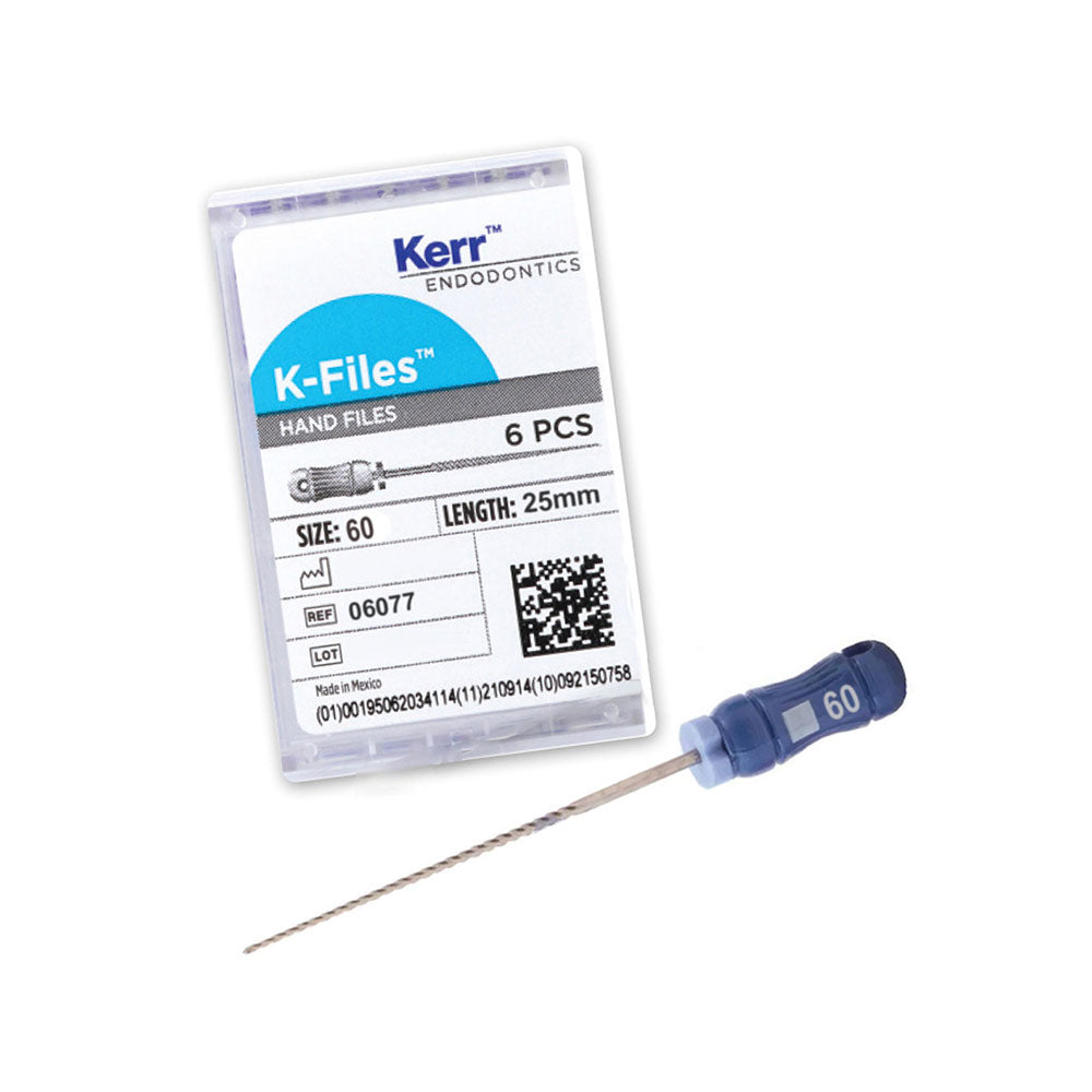 Kerr Endodontics K-Files 25mm #60 6/Box