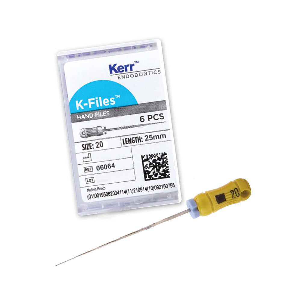 Kerr Endodontics K-Files 25mm #20 6/Box