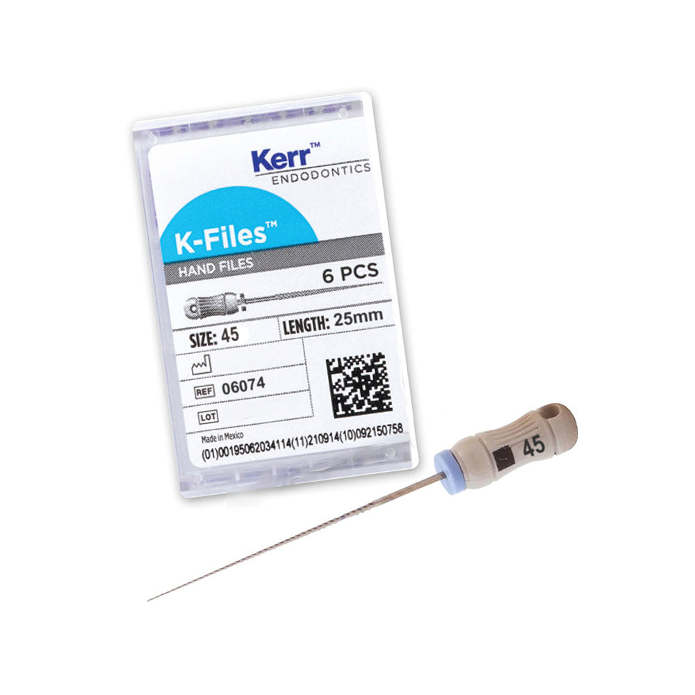 Kerr Endodontics K-Files 25mm #45 6/Box